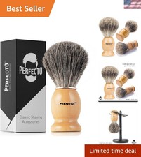 Ultra-Soft Synthetic Bristles Shaving Brush: Luxury Grooming for Men