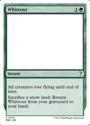 Whiteout (White Border) 77/390 Mystery Booster 2