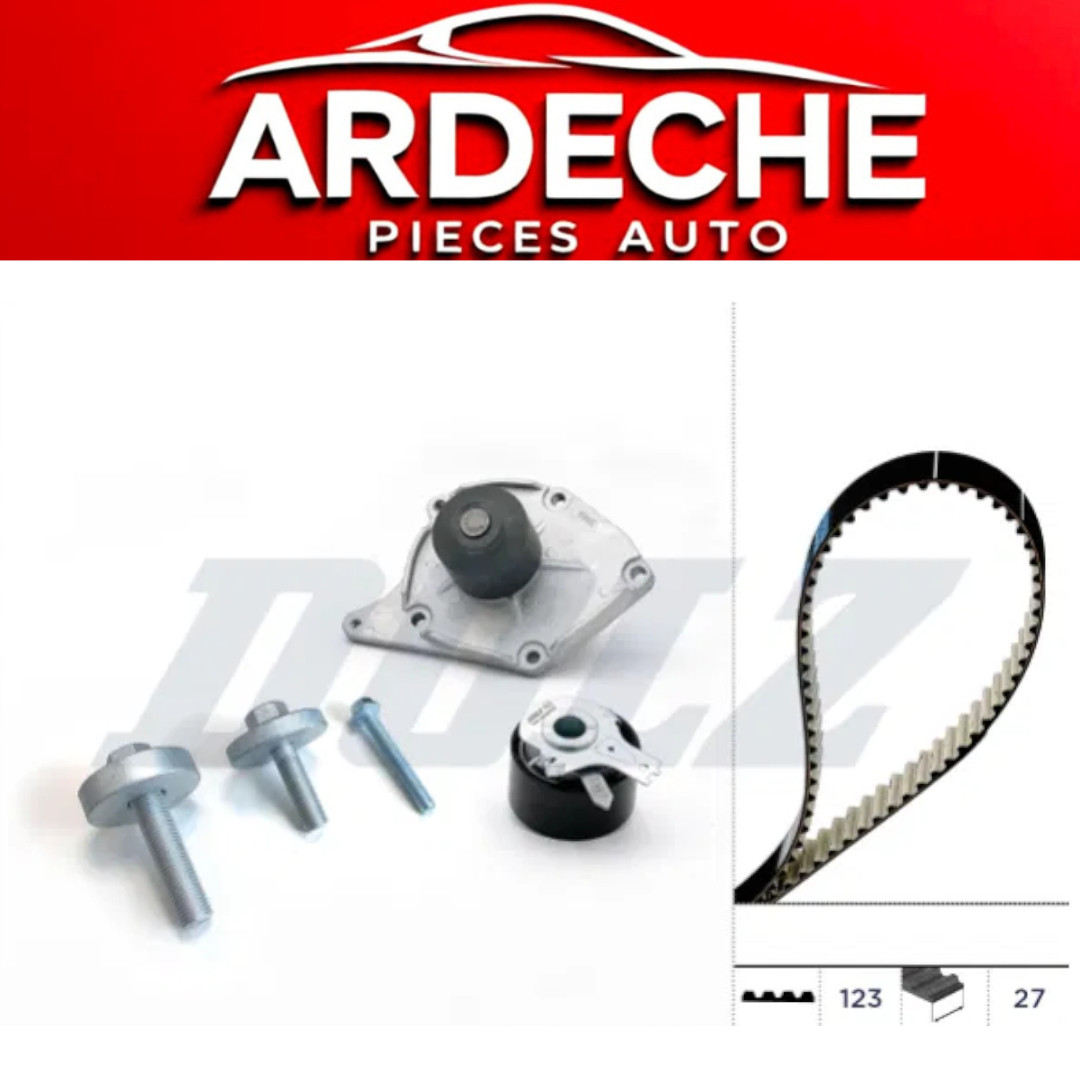 Kit de distribution avec pompe à eau pour Renault Kangoo 1.5 dCi Moteur K9K