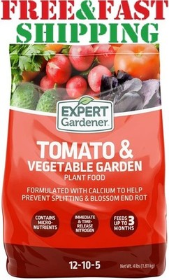 Tomato and Vegetable Garden Plant Food Fertilizer 12-10-5 NPK 4 lb