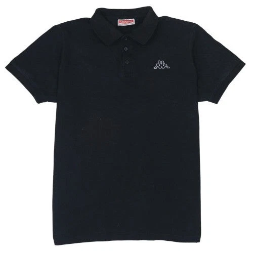 Kappa Men's Black XL Cotton Short Sleeve Polo Shirt