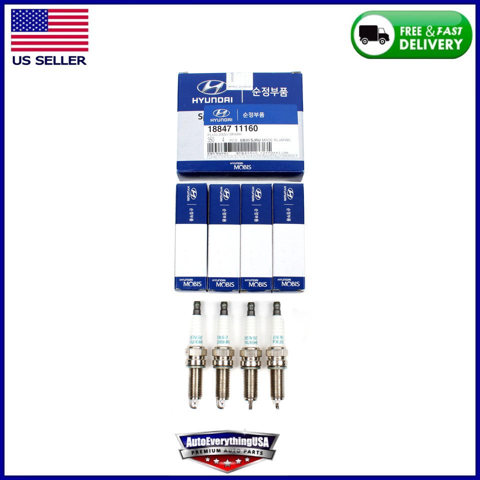 Spark Plug for Santa Fe Sonata Tucson Forte Optima Sorento 1884511160 4-Pack 