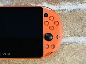 PS Vita PCH 2000 ZA24 NEON ORANGE SONY PlayStation Japan Charger 8GB Ex DDP