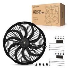 Universal Electric Slim Radiator Fan, 12V High Performance Push-Pull 16 inch