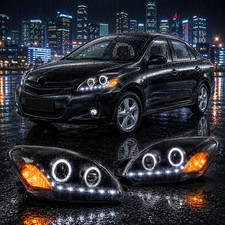 Headlights For 2007-2012 Toyota Yaris Vios Sedan 2008-2013 Led Projector Pair Headlights For 2007-2012 Toyota Yaris Vios Sedan 2008-2013 Led Projector Pair
