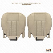 2003 Lincoln Navigator Driver Passenger Bottom Leather Seat Cover Color Tan