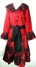 Jerry T Jacket L Large 14 16 Boutique Black And Red Nwt Party Coat Jacket