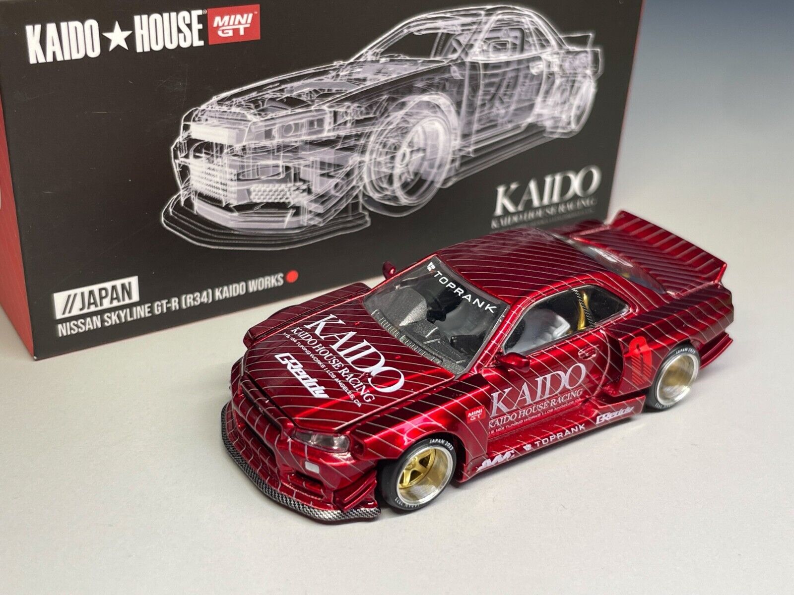 MINI GT KAIDO スカイライン R34 GT-R 静岡ホビーショー限定 - ミニカー