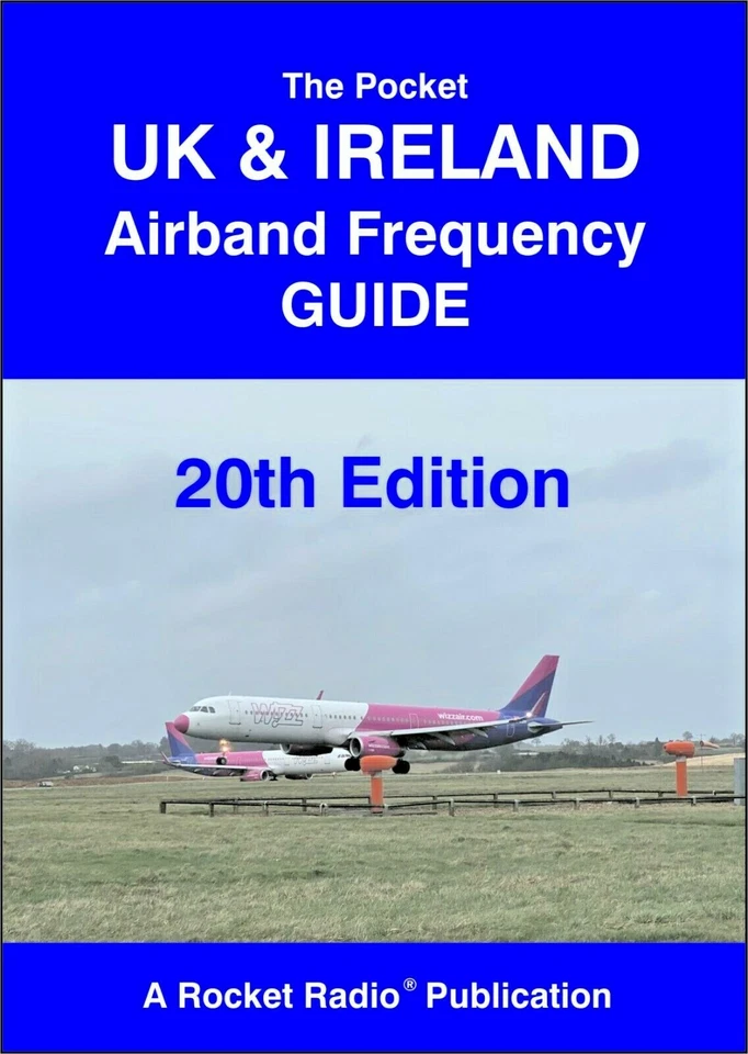 ROCKET RADIO Air Band Frequency Guide Pocket UK and Ireland Civil and Military Frequencies