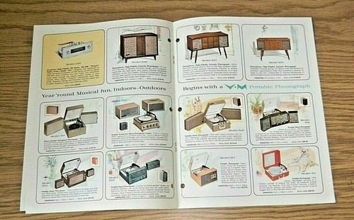 Vintage VM The Voice of Music Brochure Color Glossy 4 Page Perfect Condition  - Bild 3 von 4