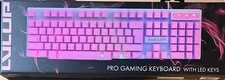 LVLUP Pro Gaming Keyboard W/th LED keys "pink"