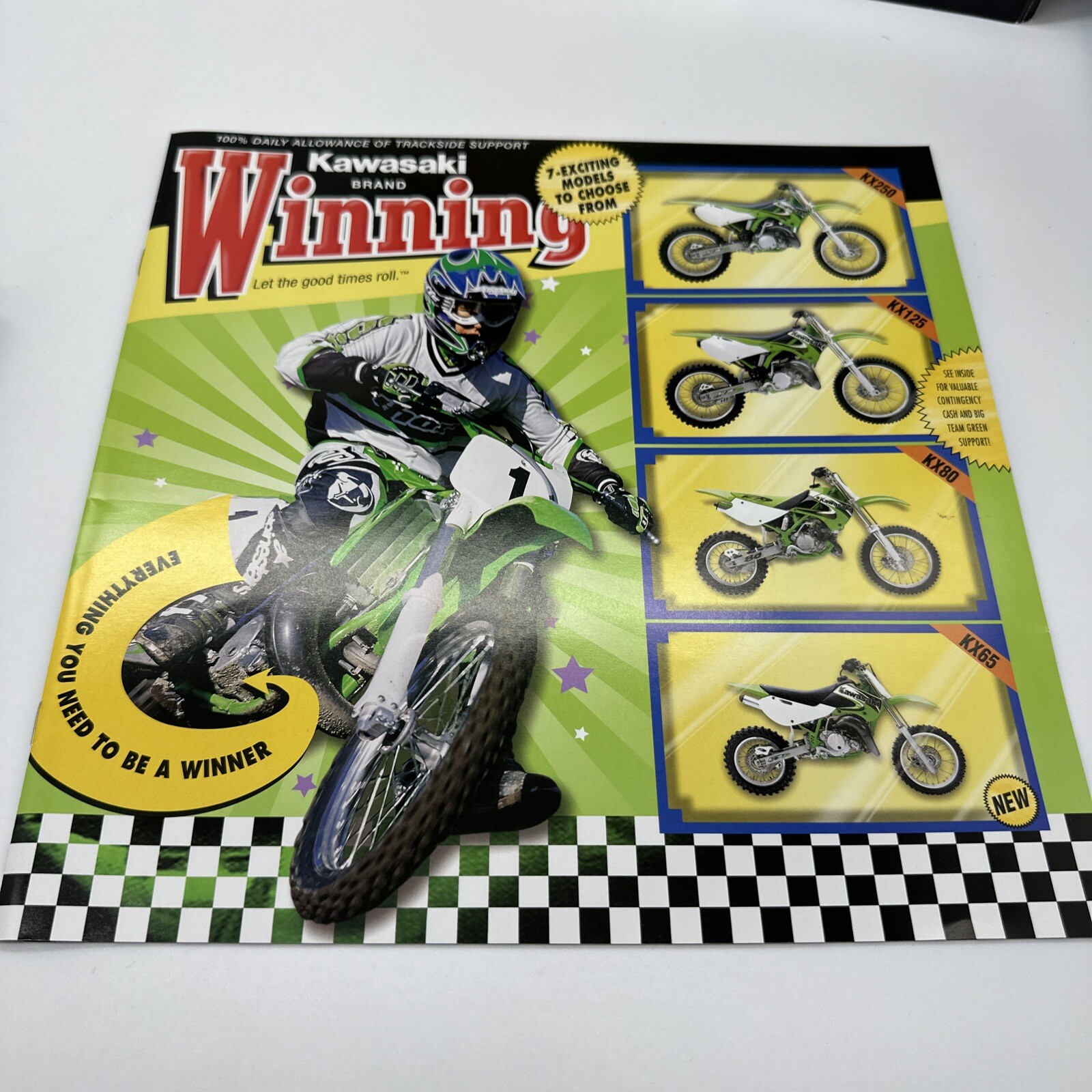 2000 Kawasaki Dealer Information Packet Ricky Carmichael Rare !🔥kx125 Kx250