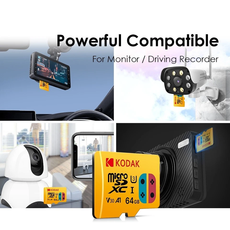 256gb Kodak U3 V30 A1 MicroSD C10 TF SDAdapter - Image 4 of 4