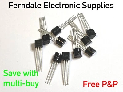 MULTICOMP 2N3906 Bipolar (BJT) Silicon General Purpose Transistor, PNP, - Pack of 10