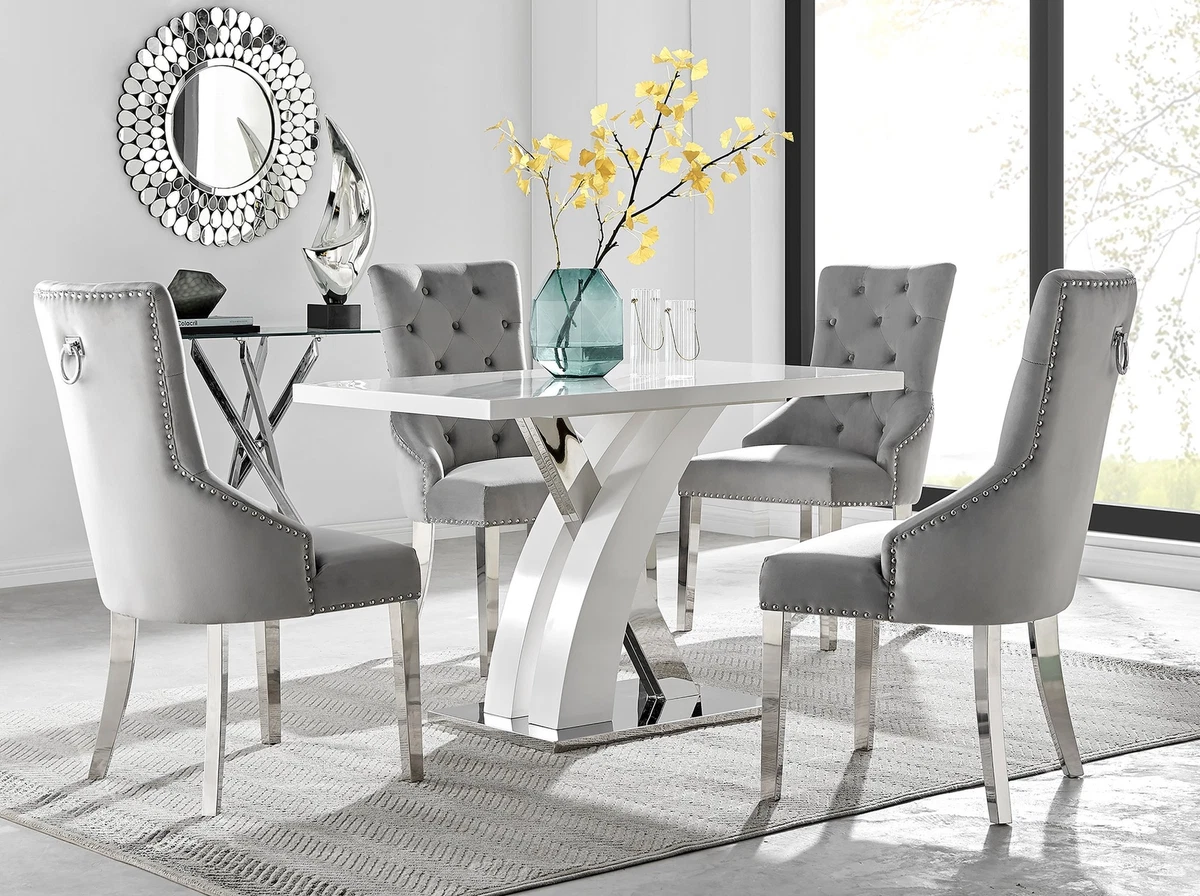 Ebay white online table and chairs