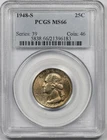 1948-S 25C PCGS MS 66 (Toned) Washington Silver Quarter