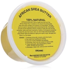 Raw African Shea Butter 100% Pure Organic Unrefined Natural 8 oz/ 1/2 Lb Yellow