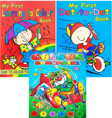 My First Colouring Books For Kids Colour By Numbers Book Preschool Toddlers