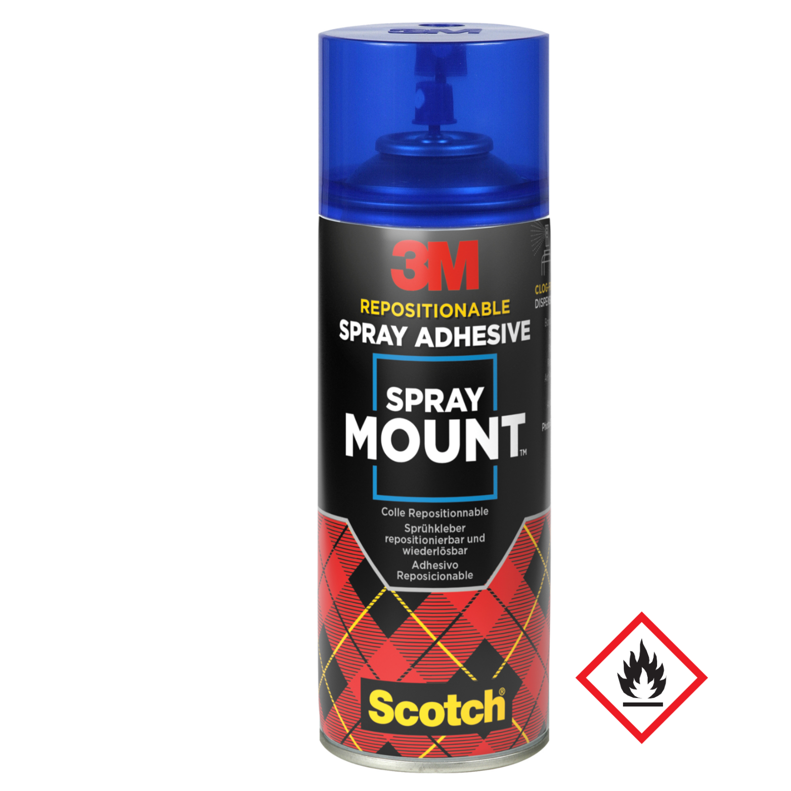 3M Scotch Colla Adesivo Spray Mount - riposizionabile - 400 ml - trasparente
