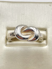 STERLING SILVER 925 SOLID 4 mm ETERNITY BAND SIZE 5.75 RING 6.7g