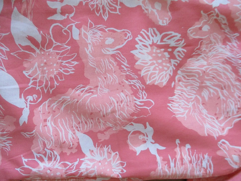 Calça Bell Bottoms Vintage Anos 1960/70 Tamanho XS Feminina 24" Cintura Rosa Estampa Branca - Imagem 3 de 4