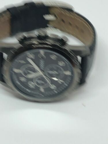 Reloj de cuarzo Fossil FS4721 Dean cronógrafo para hombre esfera analógica de cuero negro Bb699 - Imagen 5 de 9