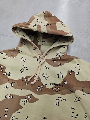 Supreme Peace Hooded Sweatshirt FW20 Chocolate Chip Camo Size