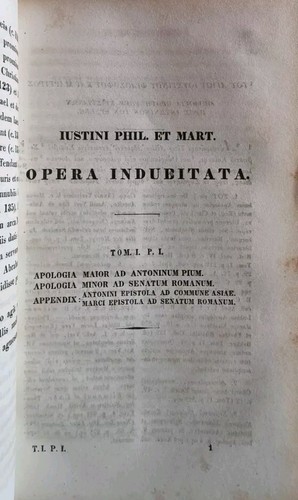 JUSTINI MAITYRIS OPER (Die Werke des JUSTIN-MÄRTYRERS / Philosophen) / 3 Bände / 1847 - Bild 15 von 24
