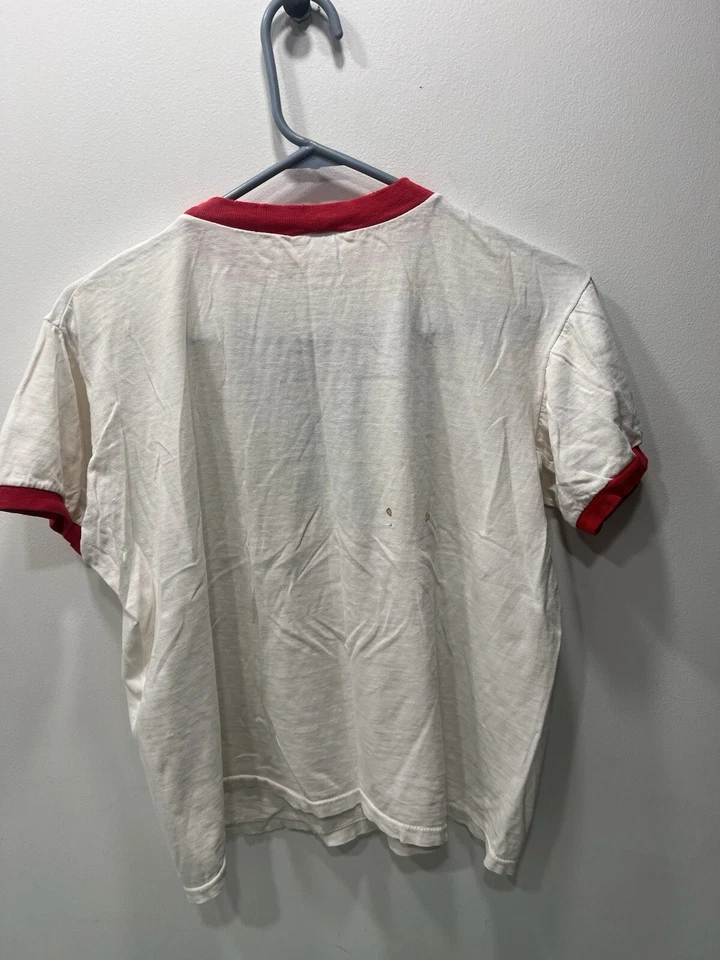 Camiseta Timbre Capitán América 1975 Vintage Talla Grande (Ver Fotos y Medidas) Foto 2 de 4