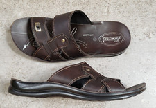 Men's PARAGON Sandals Brown Flip Flop Thongs 6685 Made in India Lightweight