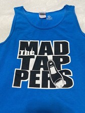 The mad Tappers tank top adult small blue 100 cotton