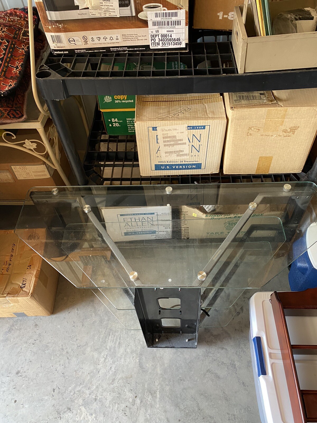 Glass TV Stand eBay