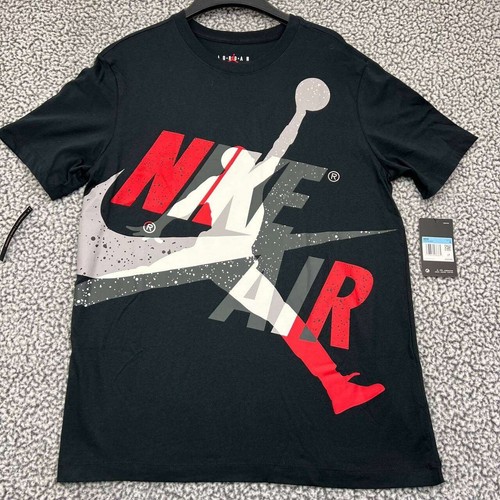 Air Jordan Shirt Men Medium Black Jumpman Short Sleeve Crew Neck New M