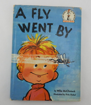 Vintage A Fly Went Dr Seuss Beginner Books 1958 HB DJ McClintock Siebel