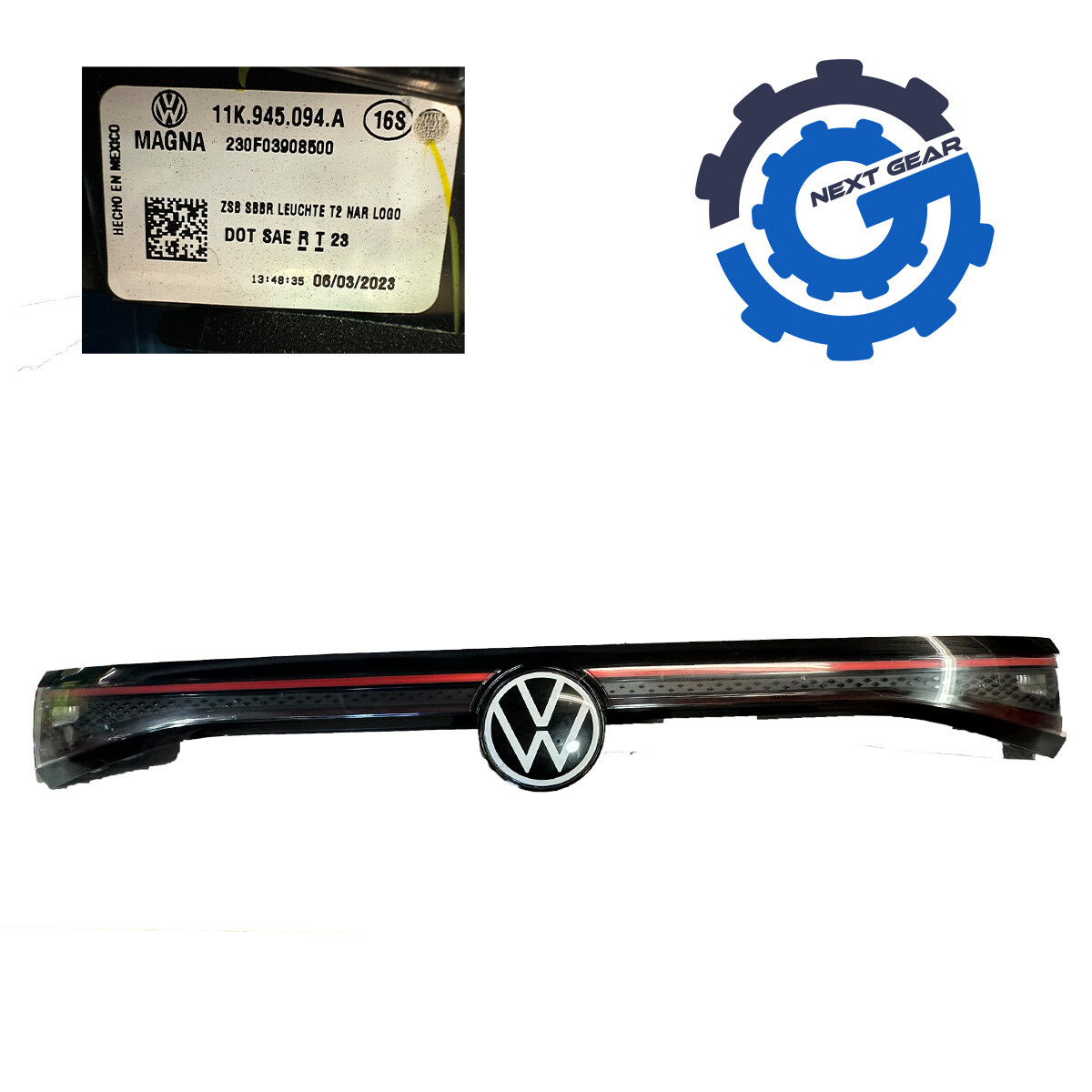 ID:G60145009　リムライト4.5K OEM Lighted Logo Tail light LED Center 2021-2023 Volkswagen ID4.4