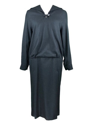 tricot Comme Des Garcons Maxi Dress Sleeveless Cotton Black Women