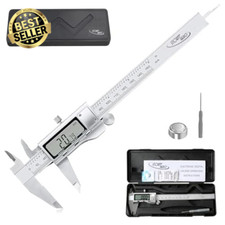 6" Digital Caliper with LCD – 150mm Vernier Micrometer Tool, Metric Conversion