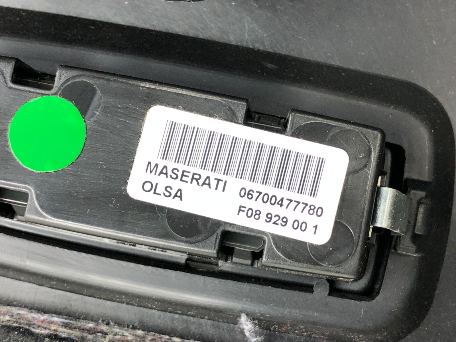 2017-2020 MASERATI LEVANTE REAR TRUNK LIFTGATE LOWER TRIM COVER PANEL OEM #NOTES