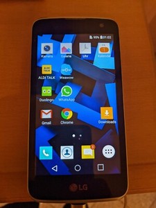 LG K4 K120E LTE Blau Android Smartphone 8GB Speicher 4,5 Zoll Display gebraucht