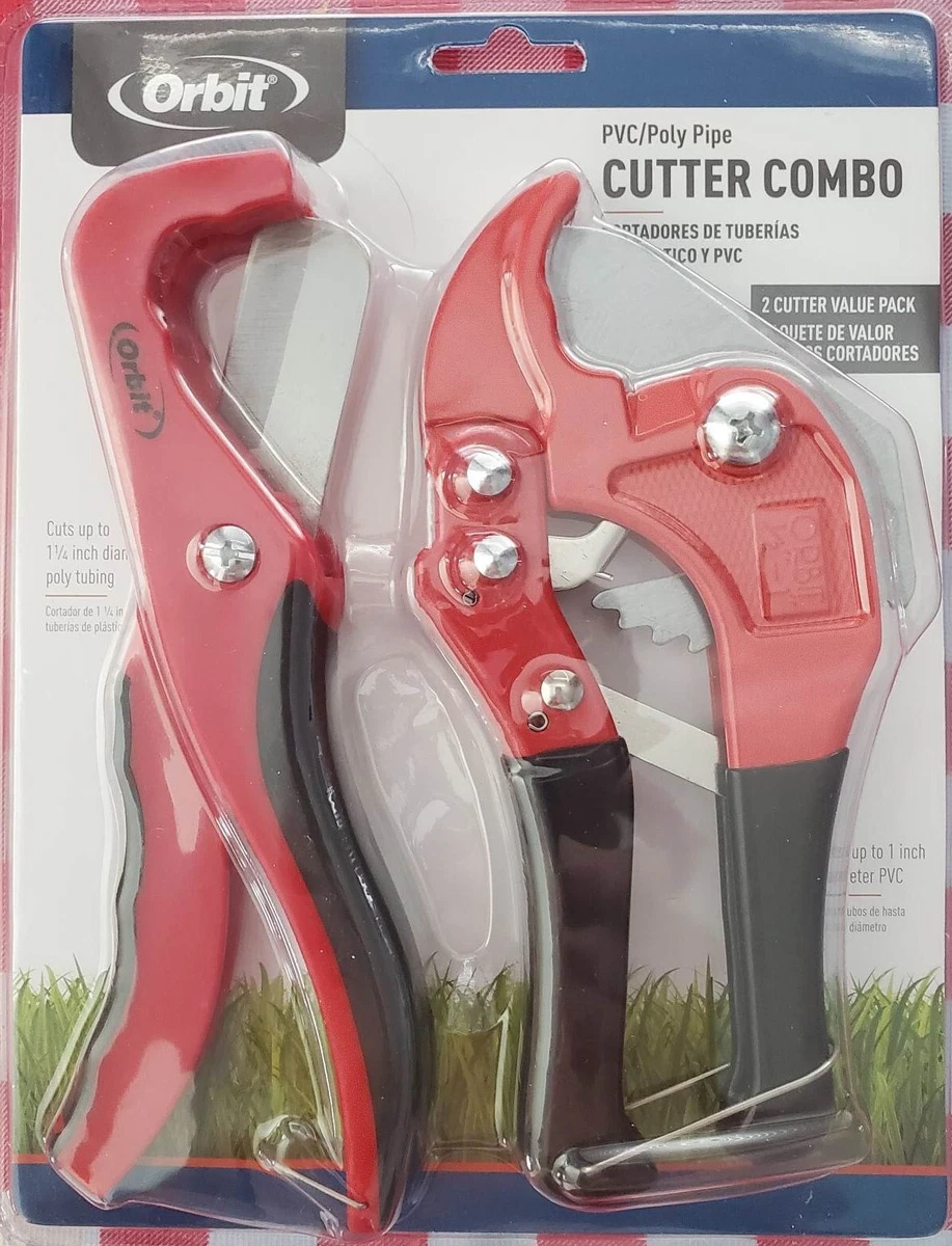Orbit Sprinkler PVC Poly Pipe Cutter Combo Set Model 26020 eBay