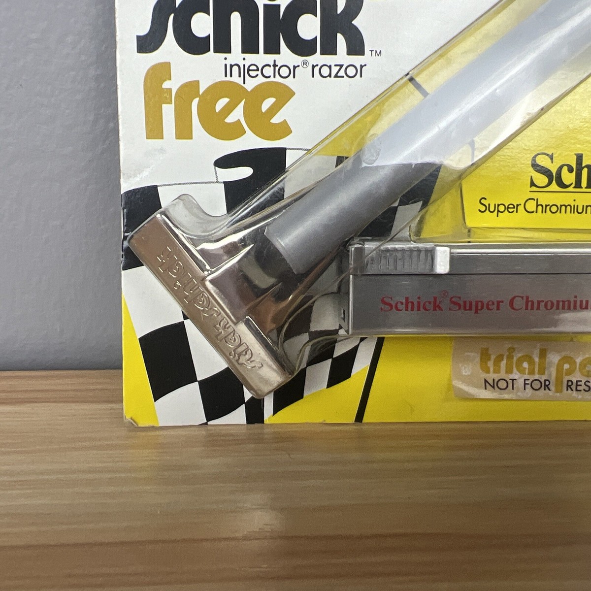 Stick Schick Vintage Racing Injector Razor & Blades 1973
