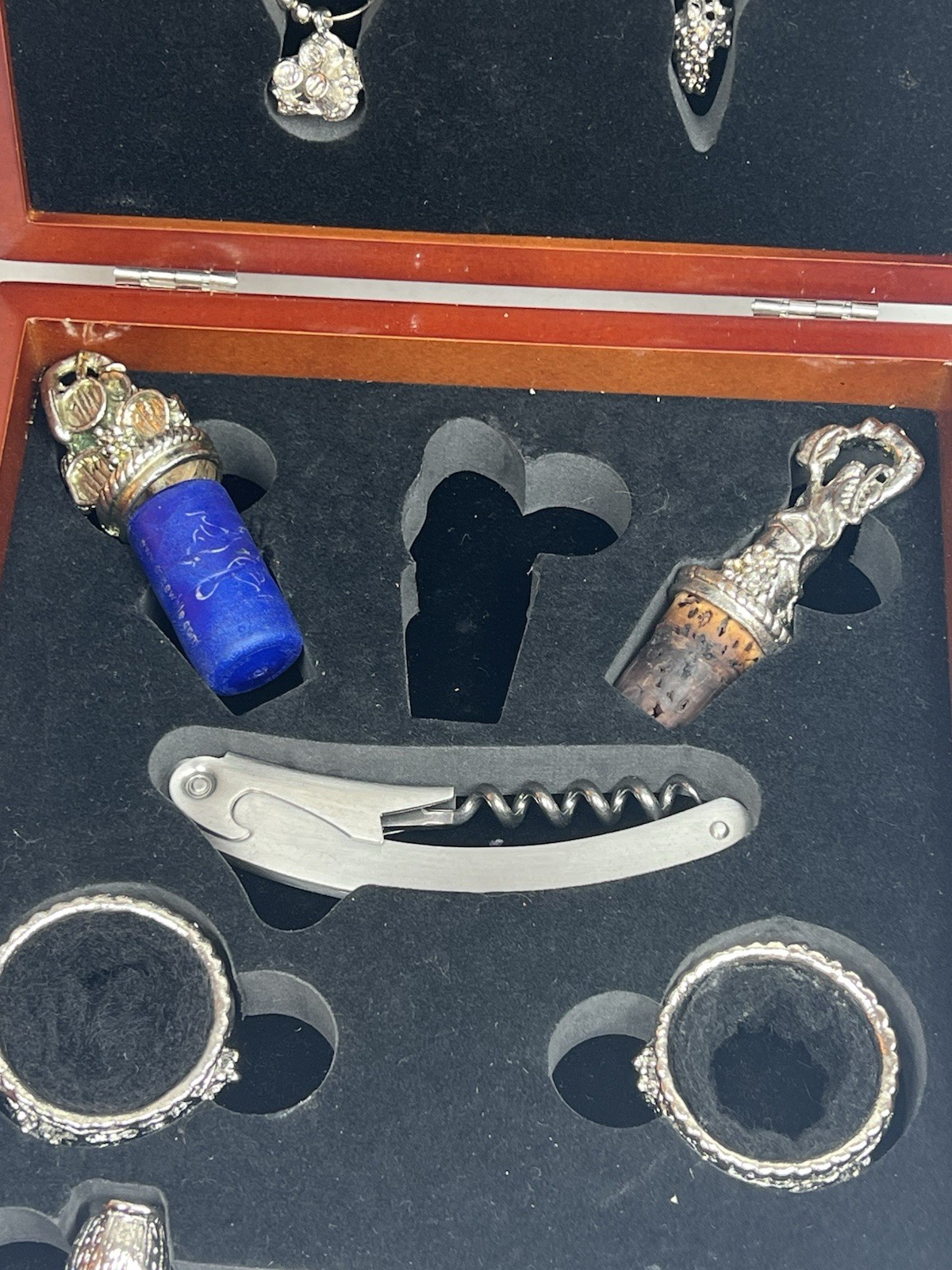 Legacy Picnic Time Wine Accessories In Case Silver Toned