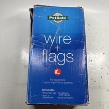 PETSAFE Wire  Flag Kit - 500 FT Boundary Wire 50 Flags 2 Splice Capsules Opened