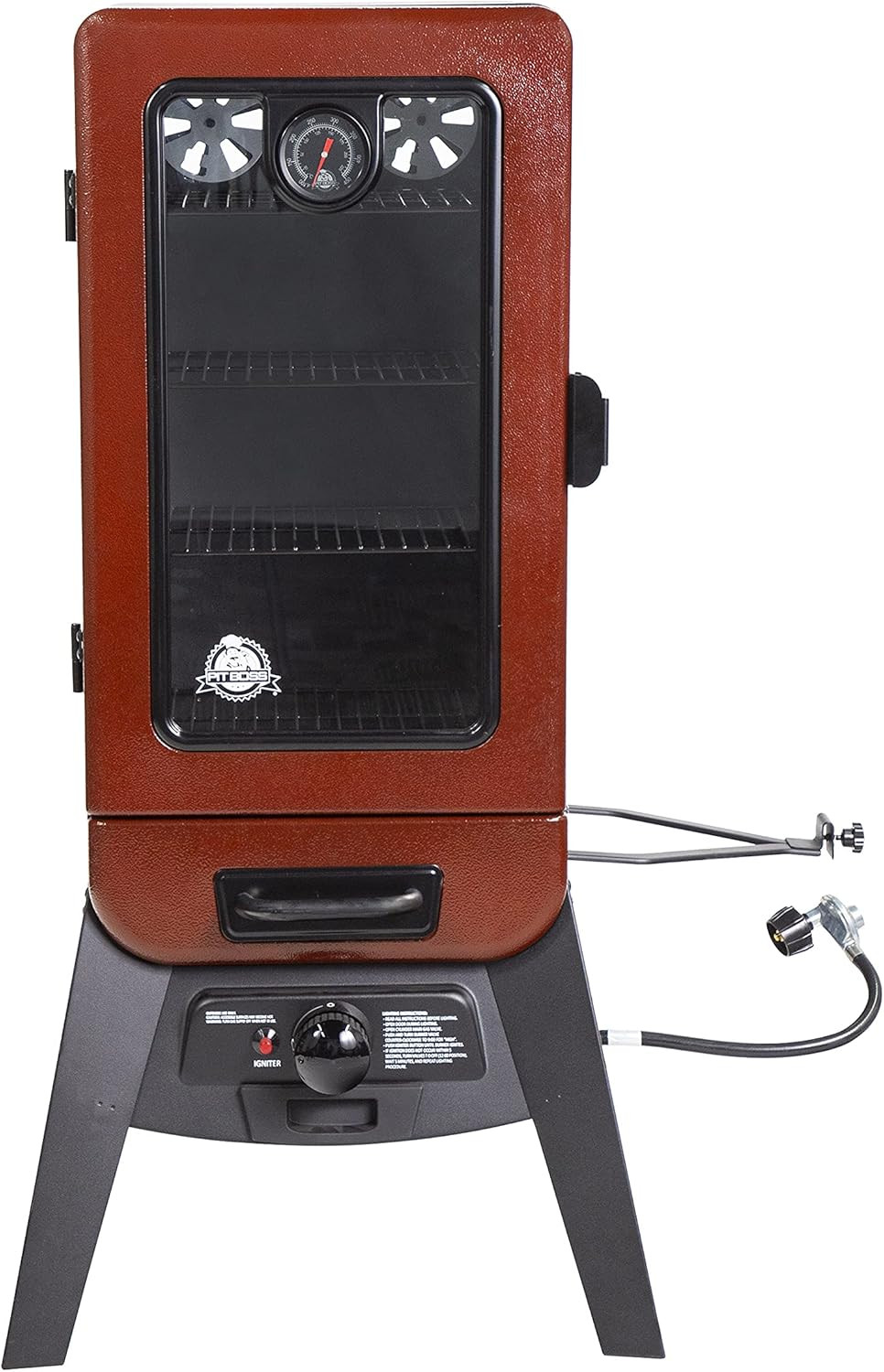 3-Series Gas Vertical Smoker, Red Hammertone - 10773