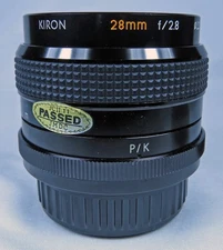 Kino Precision Kiron 28mm 2.8 MC For Pentax P/K Mount