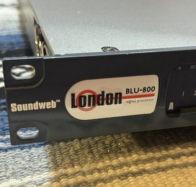 BSS Audio Soundweb London BLU-800 DSP Digital Signal Processor w/ Digital I/O 