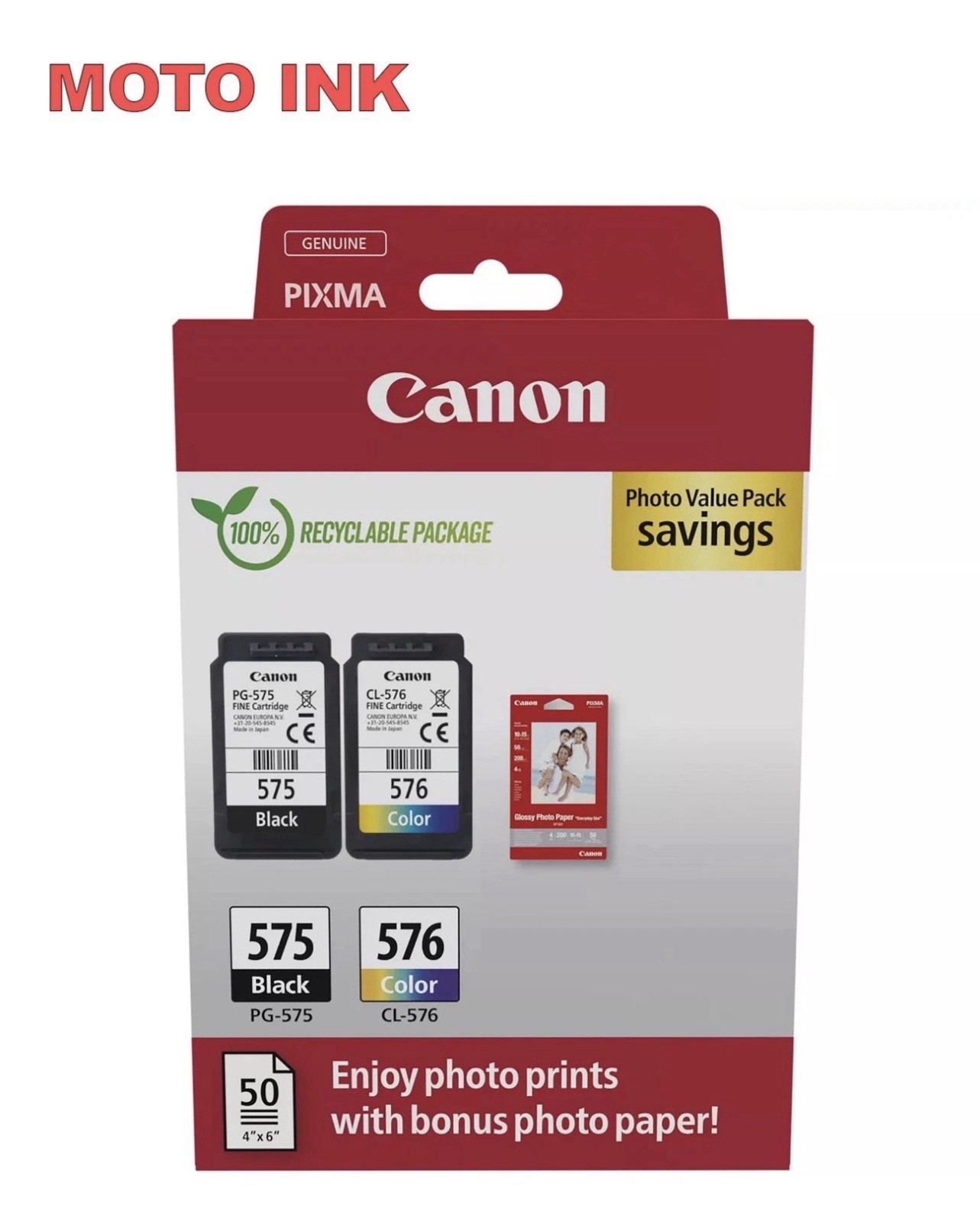 Canon PG-575 / CL-576 Combo pack of Printer Ink Cartridges for PIXMA TS3551i - Image 27