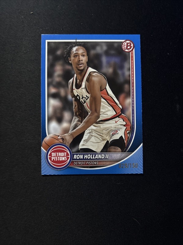2025 Bowman Basketball Ron Holland II #160 Blue Border /150