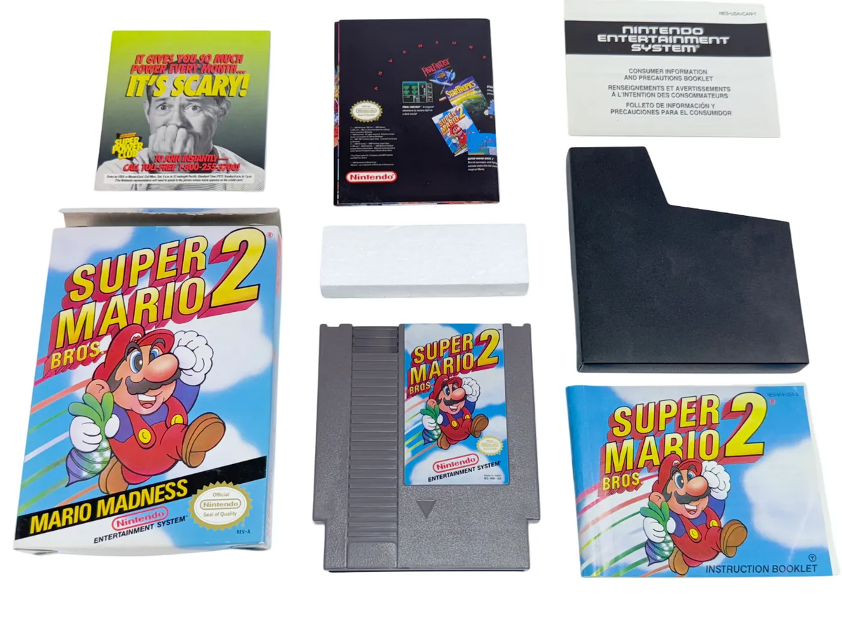 Super Mario Bros. 2 (Nintendo Nes) Complete Authentic Tested | eBay