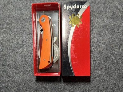 Spyderco Subvert Orange G10 Satin CPM S30V Titanium Liner Lock Knife C239GPOR